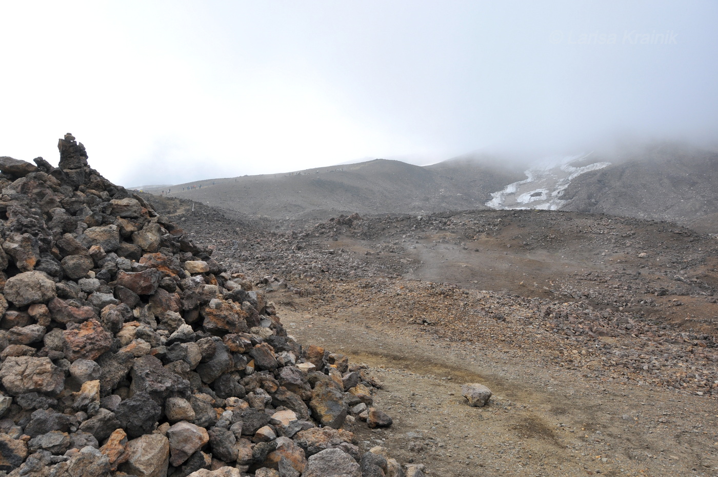 Вулкан Горелый, изображение ландшафта.