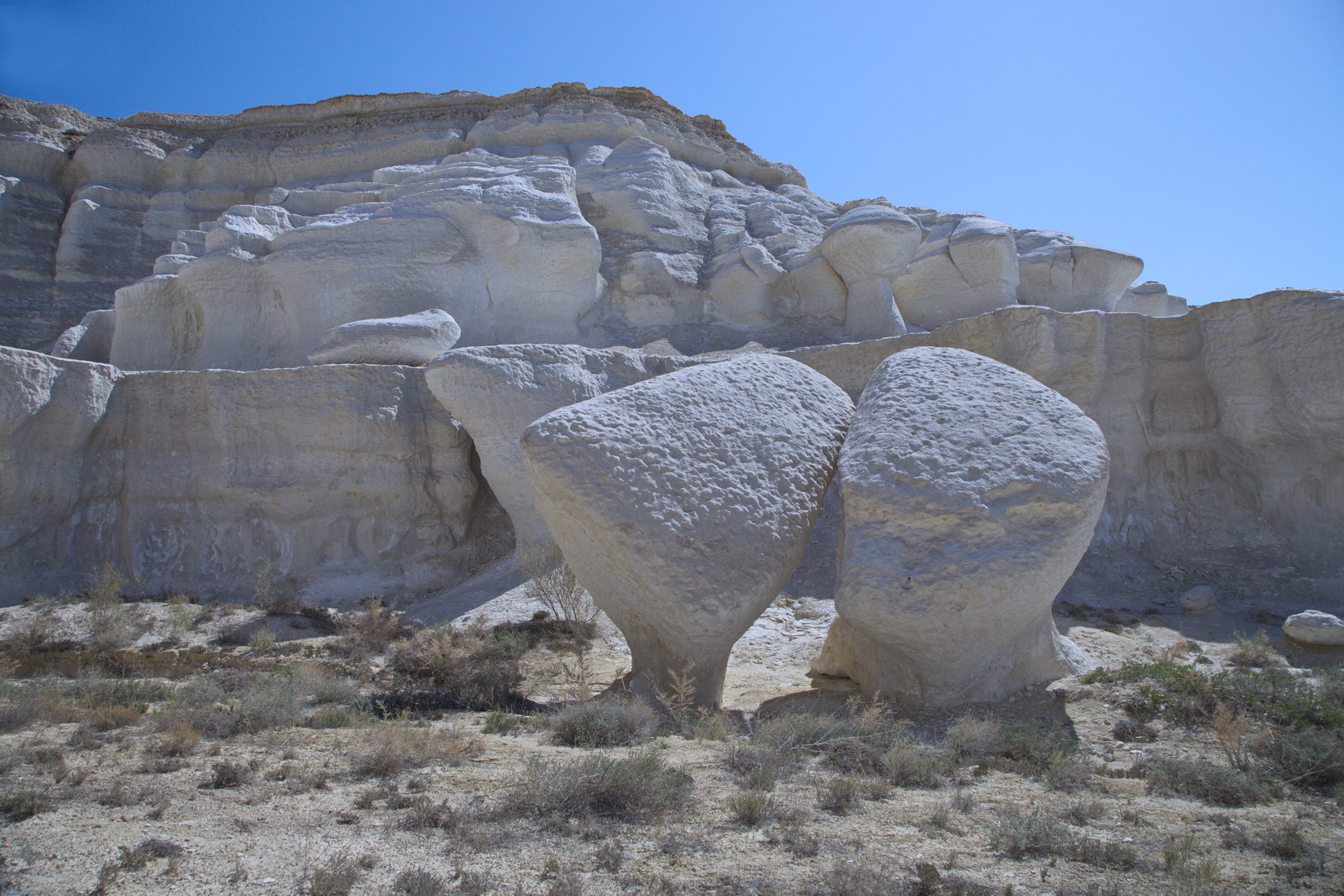 Западный чинк плато Устюрт, image of landscape/habitat.