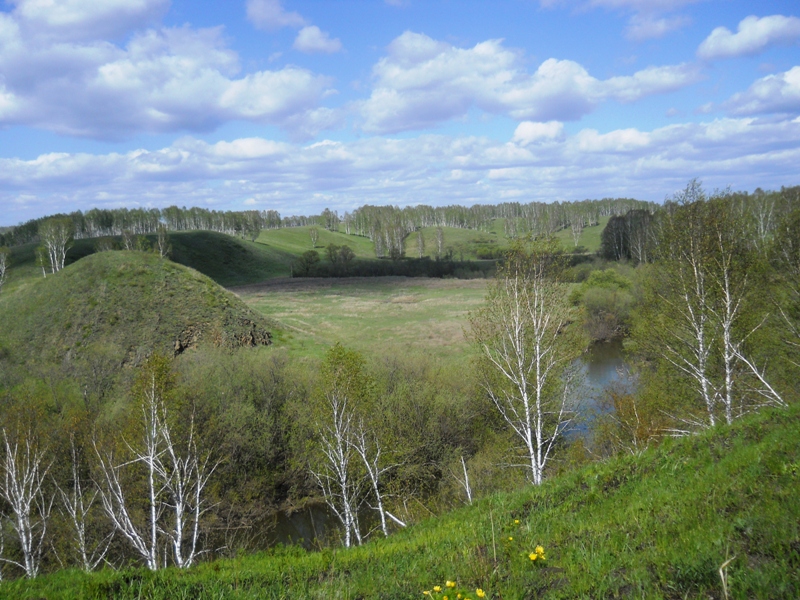 Долина реки Шипунихи, изображение ландшафта.