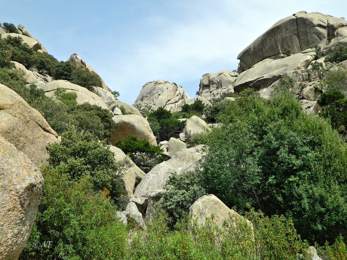 Долина ручья Уэртос (Huertos), image of landscape/habitat.