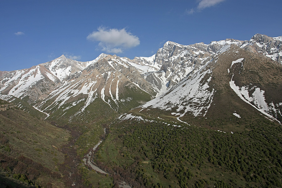 Сазаната, изображение ландшафта.