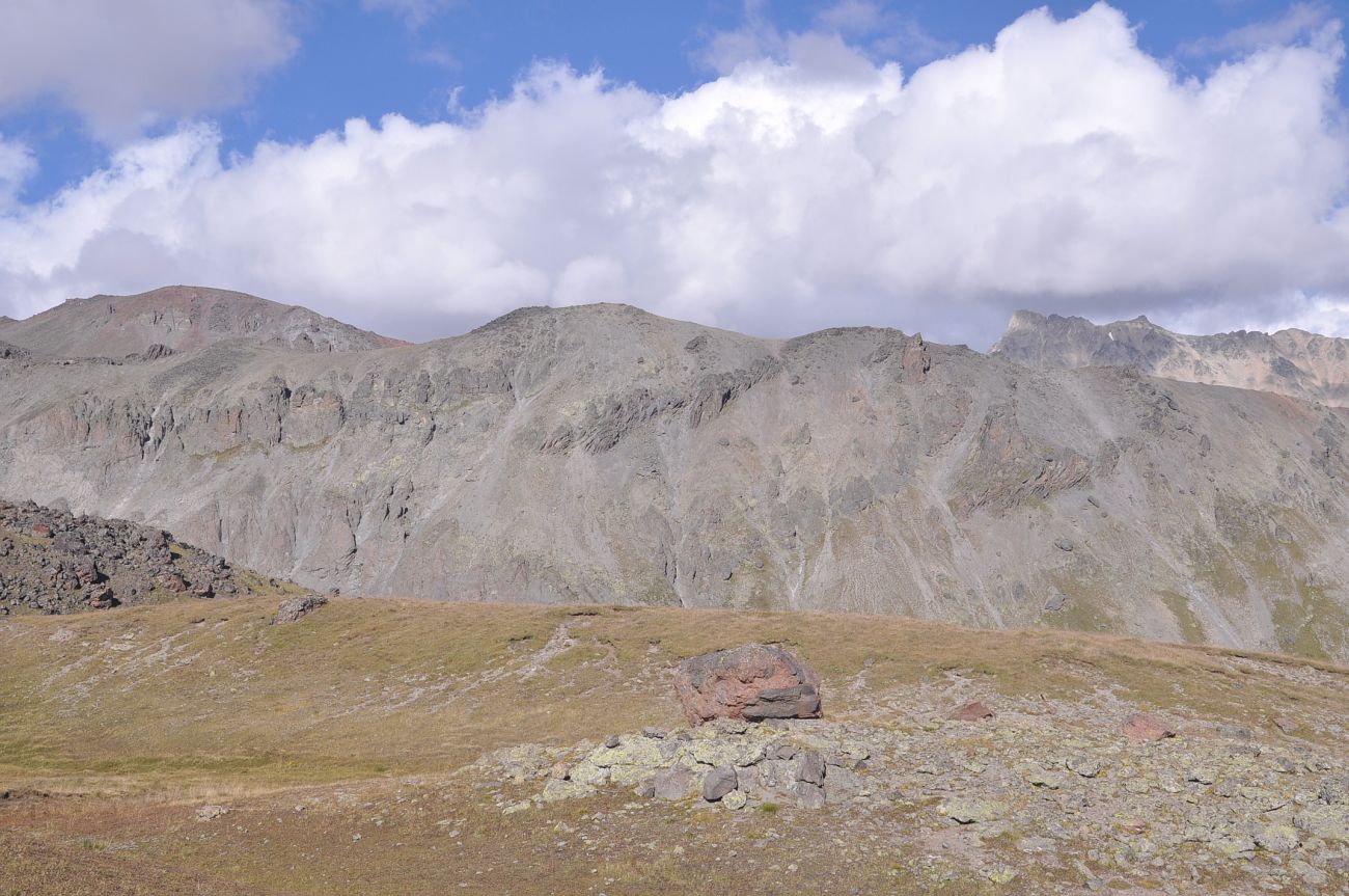 Отрог между р М. Азау и Гарабаши, image of landscape/habitat.