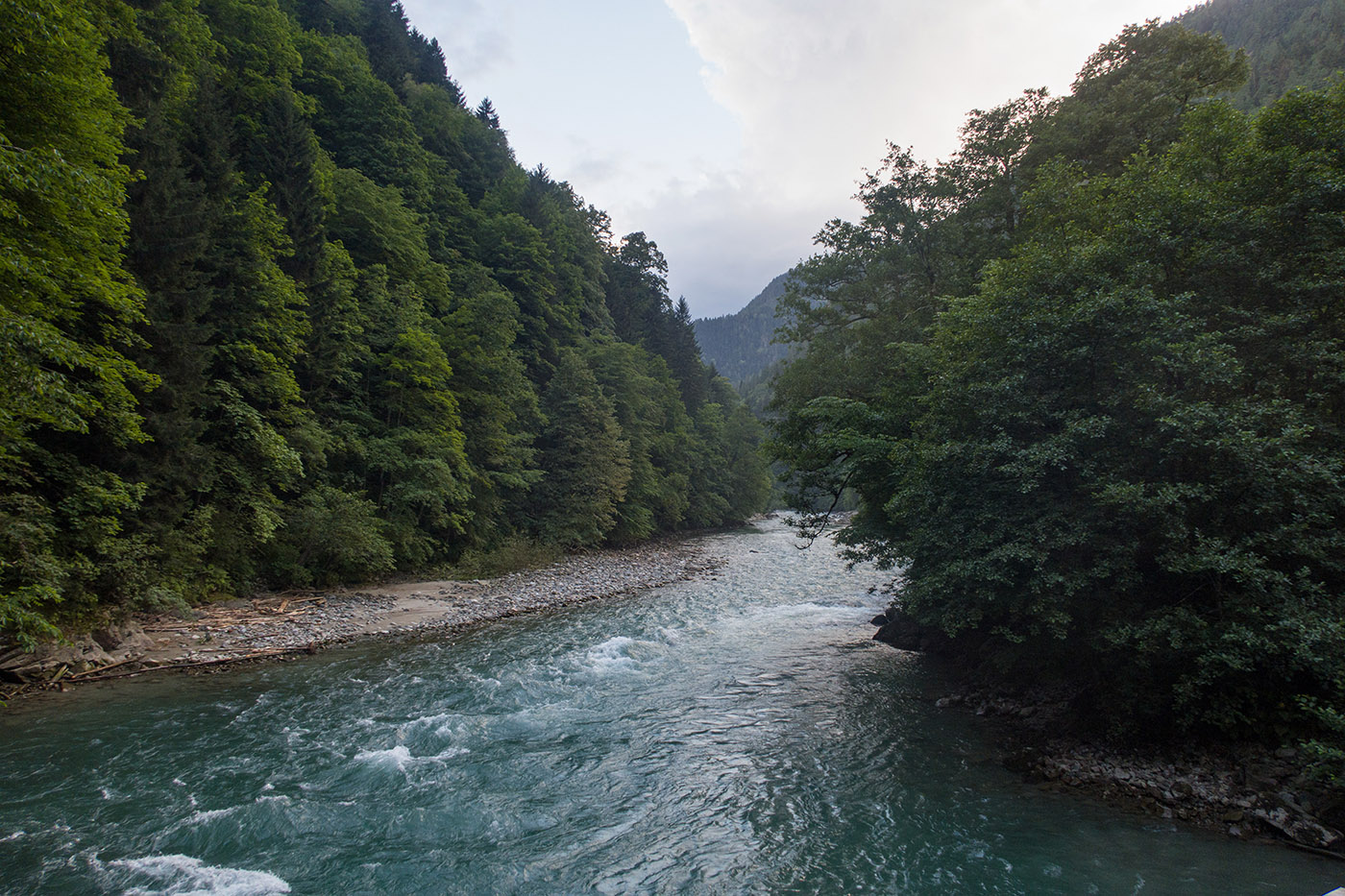 Б. Лаба ниже слияния с Заканом, image of landscape/habitat.