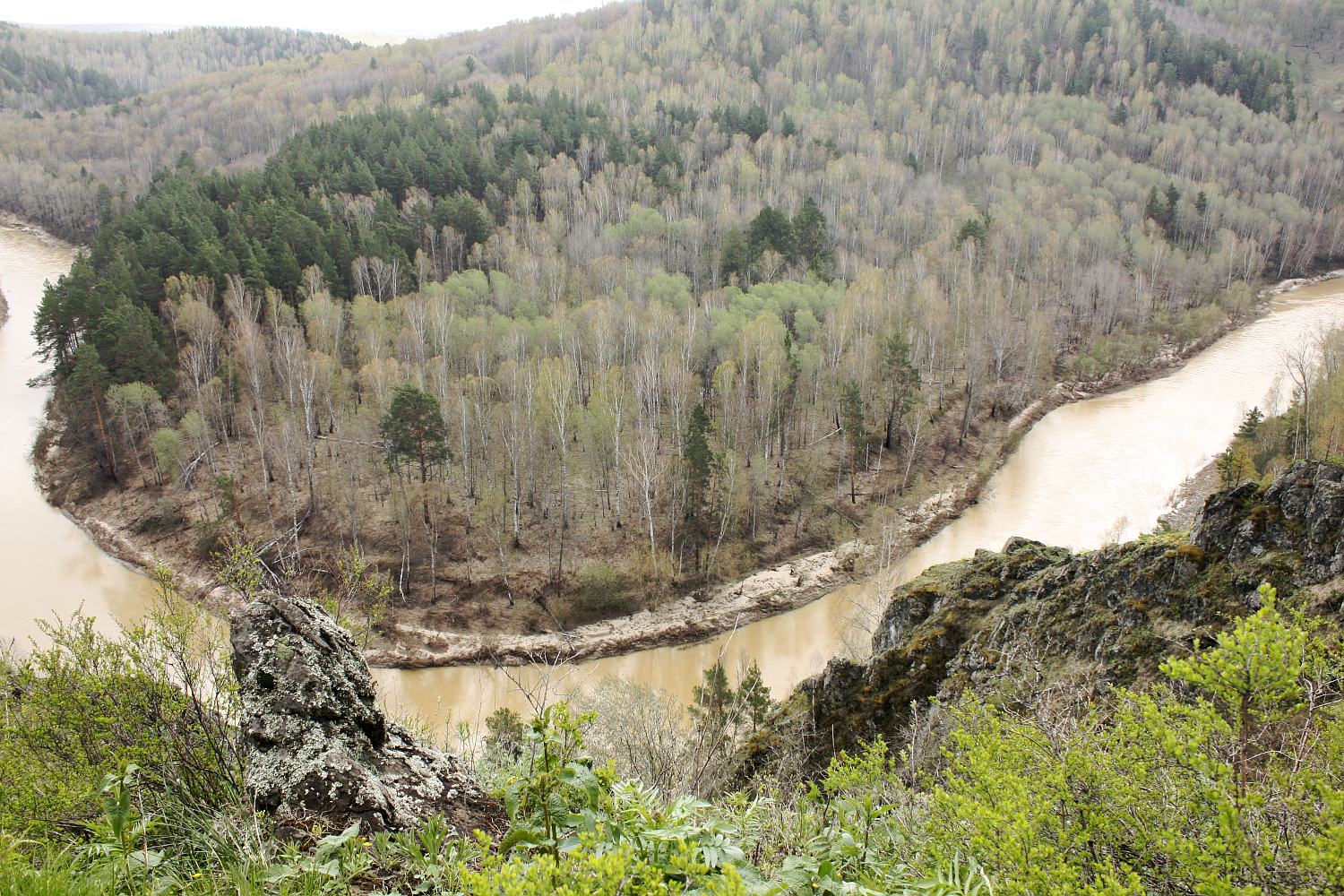 Бердские скалы, изображение ландшафта.