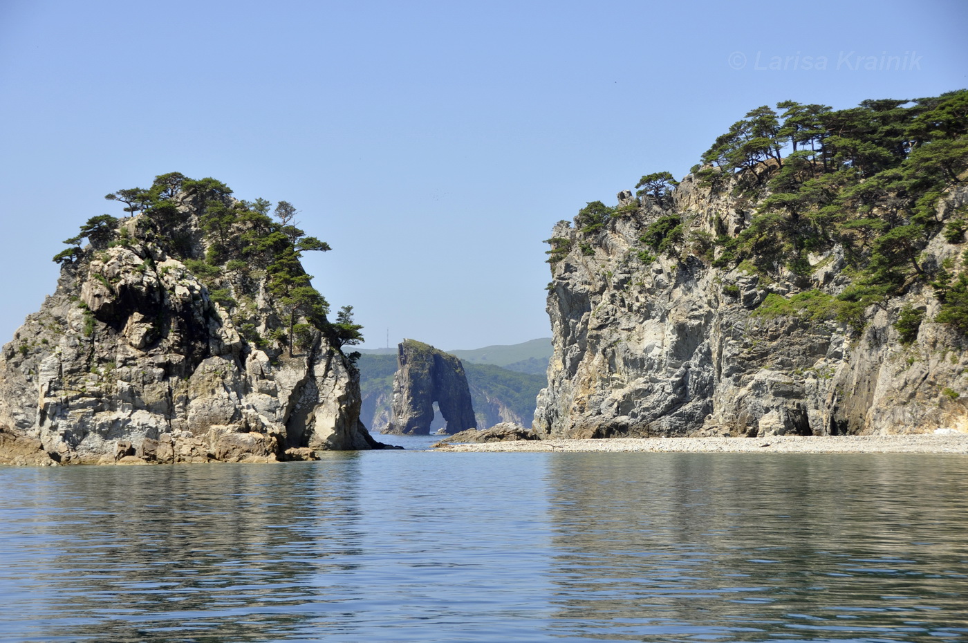 Мыс Сосновый и кекуры Бакланьи, image of landscape/habitat.