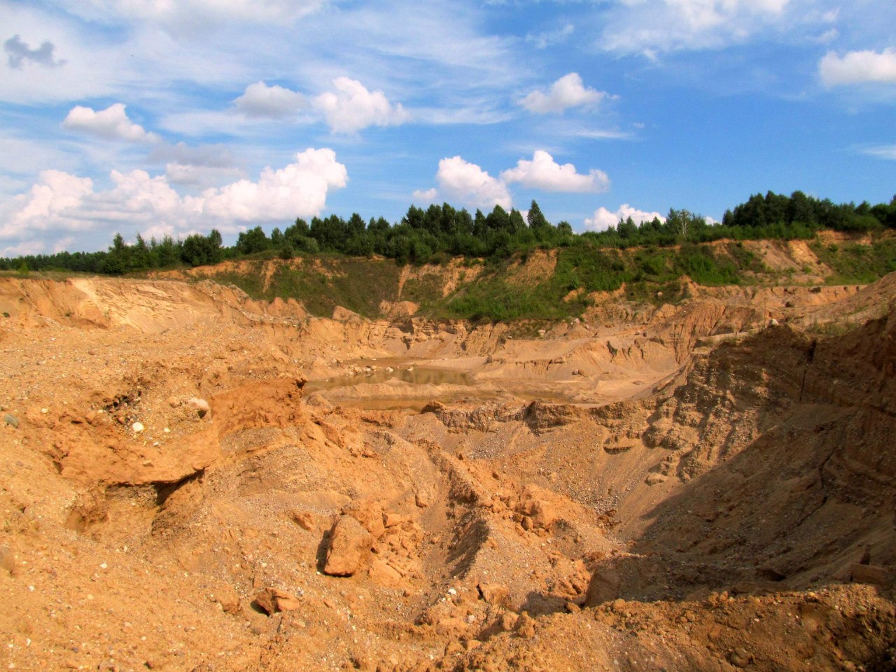 Песчаный карьер "Рутковское", image of landscape/habitat.