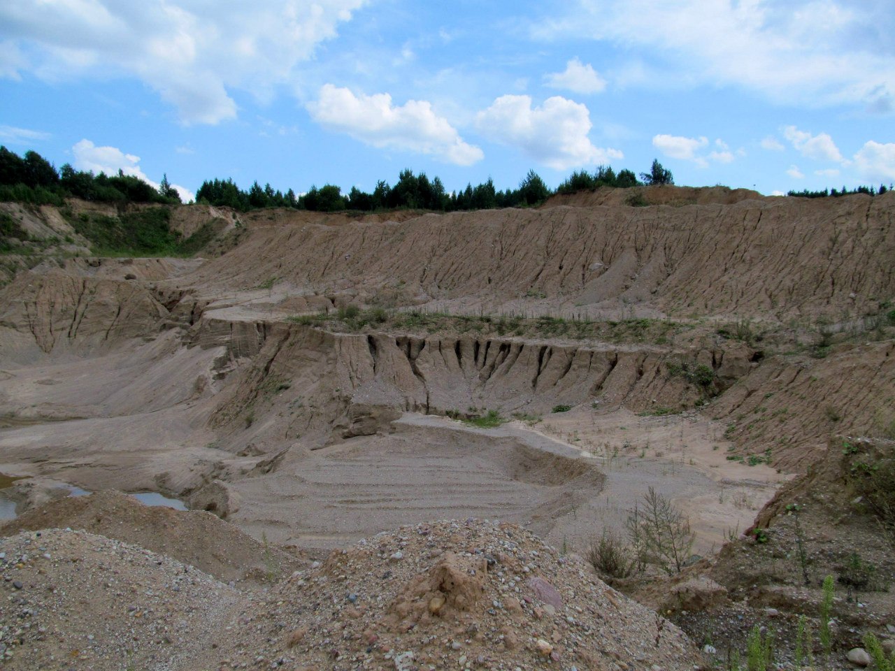 Песчаный карьер "Рутковское", image of landscape/habitat.