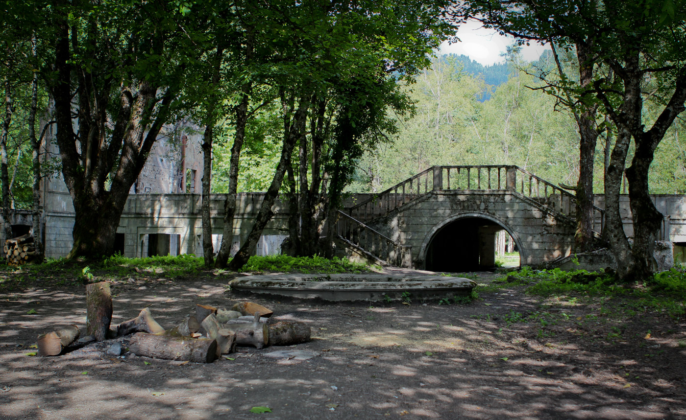 Северный берег озера Рица, image of landscape/habitat.