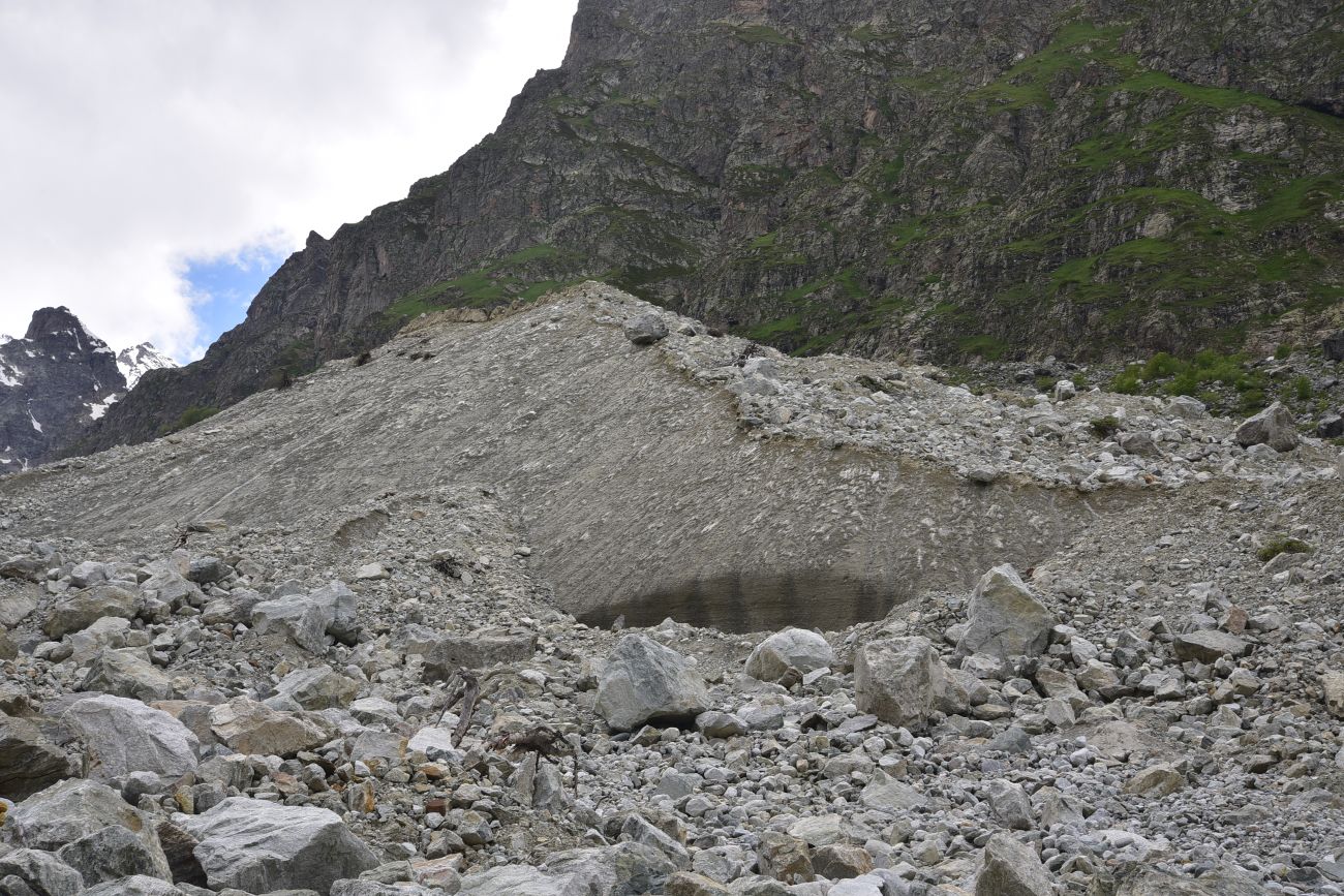 Язык ледника Шхельда, image of landscape/habitat.