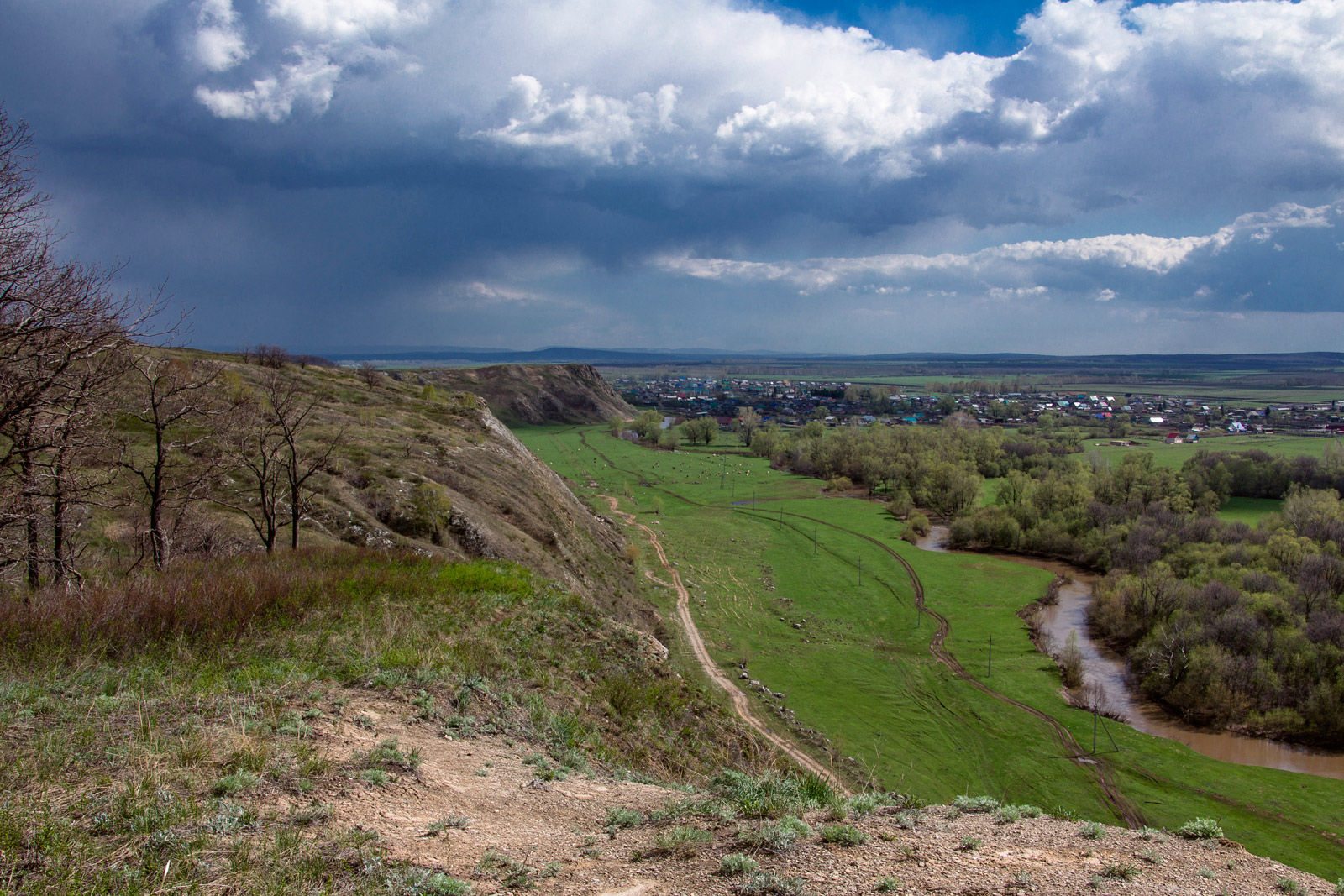 Окрестности села Ишеево, image of landscape/habitat.