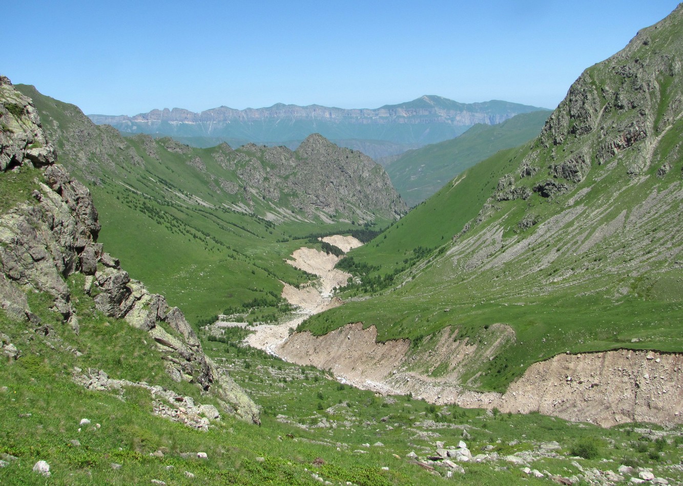 Долина реки Каяртысу, изображение ландшафта.