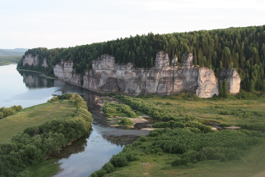 Вишера, среднее течение, image of landscape/habitat.