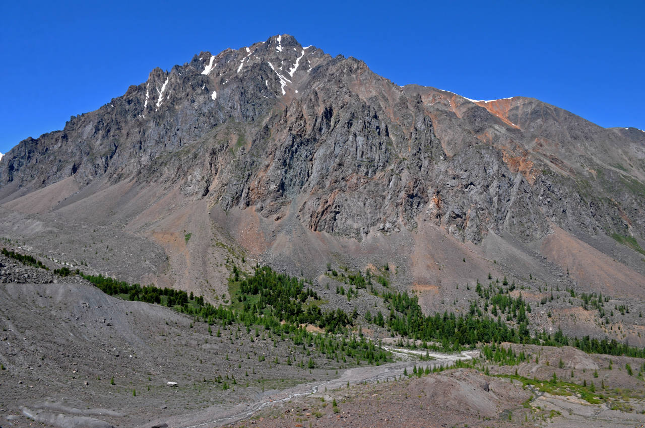 Ледник Малый Актру, изображение ландшафта.