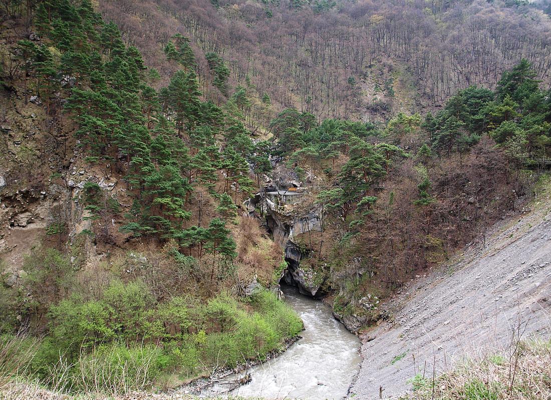 Середина Куртатинского ущелья, image of landscape/habitat.