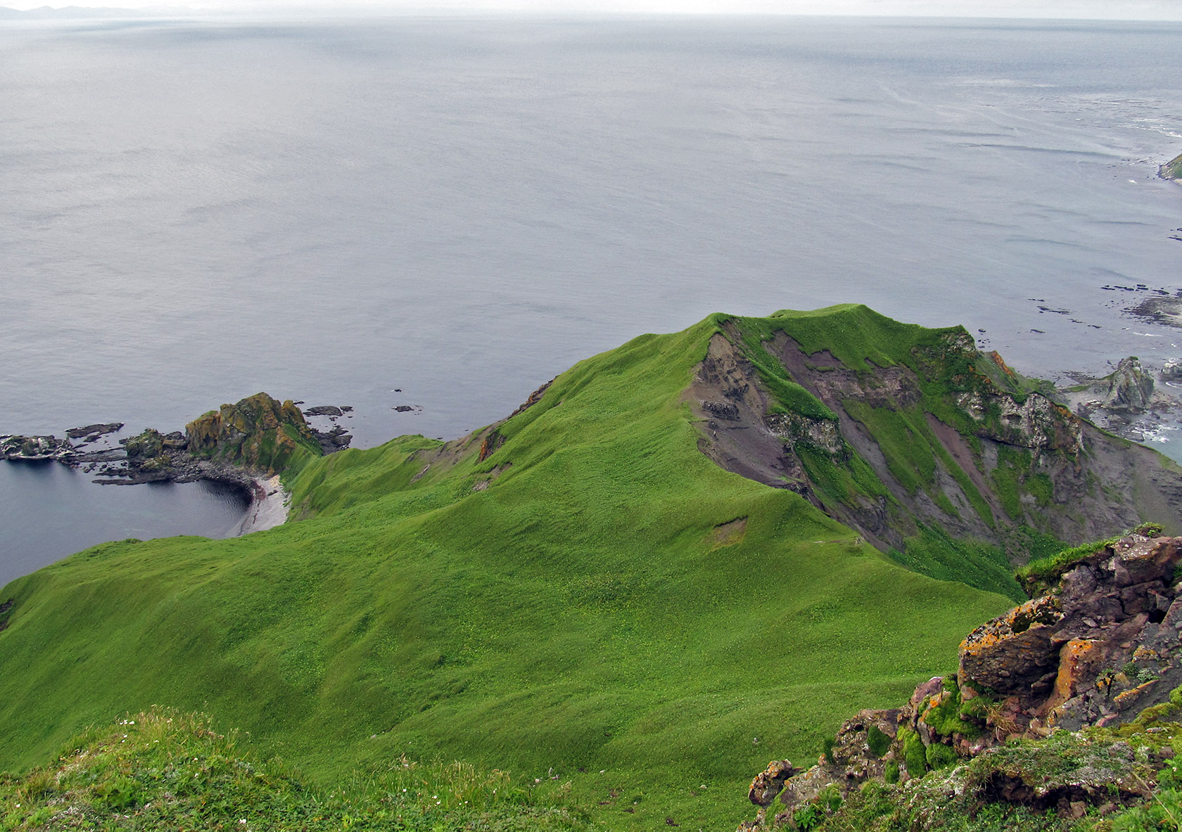 Остров Медный, изображение ландшафта.