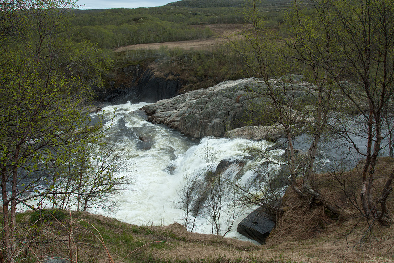 Мельничные водопады, image of landscape/habitat.