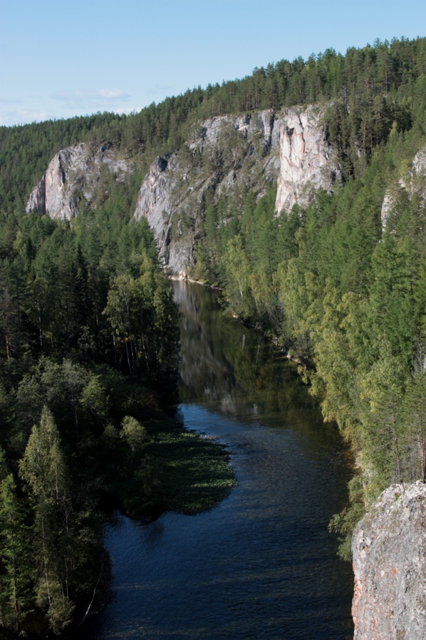 река Ивдель, image of landscape/habitat.