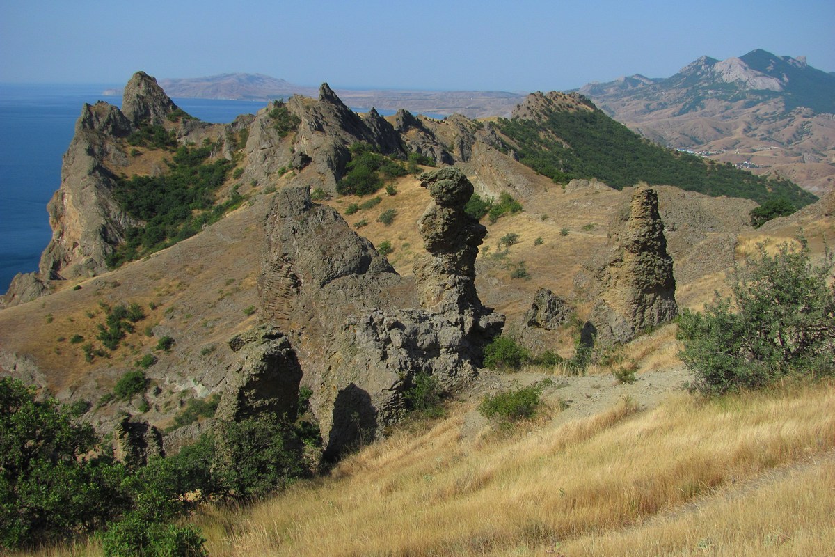 Карадаг, изображение ландшафта.