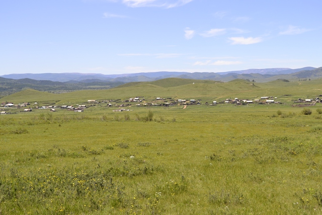 Река Курулга и гора Ундур, image of landscape/habitat.