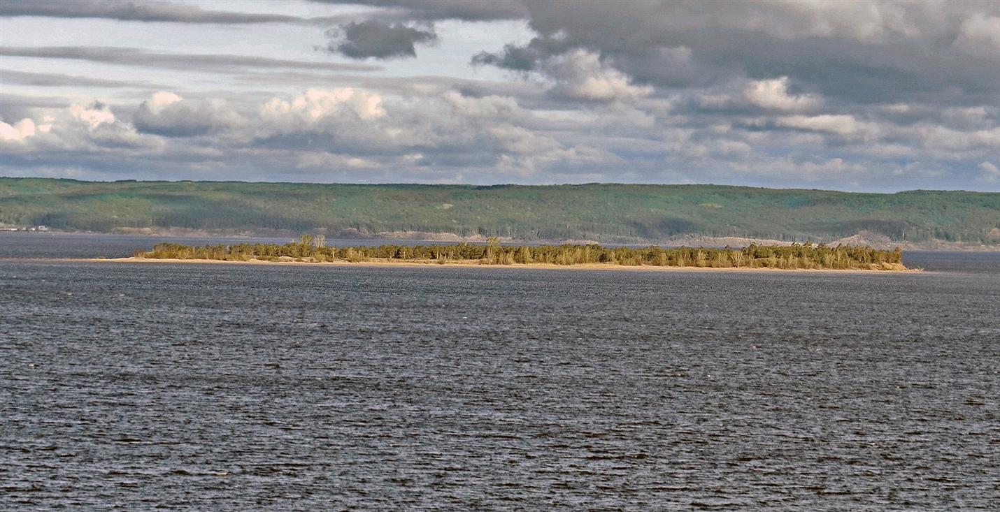 Куйбышевское водохранилище, изображение ландшафта.