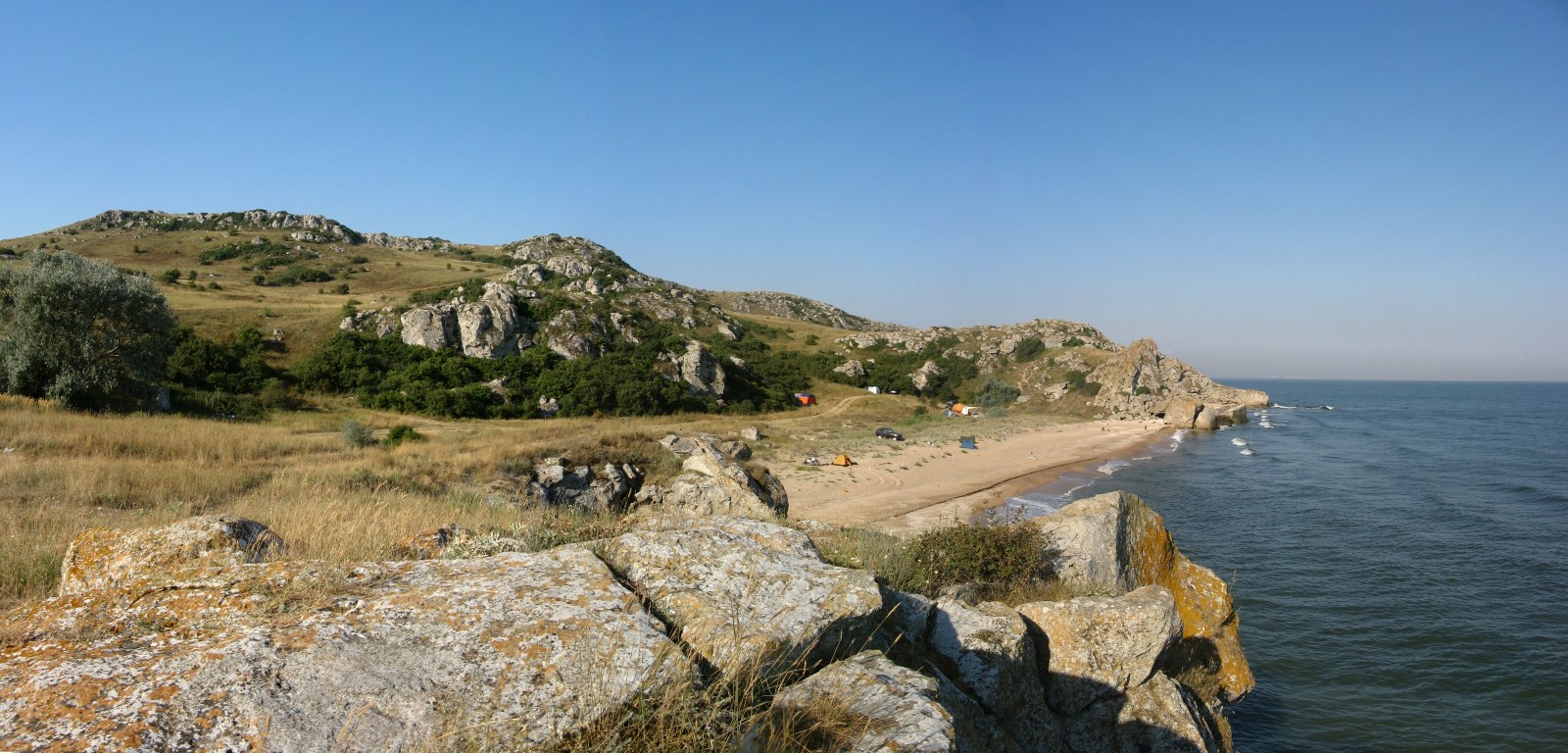 Азовское побережье Крыма, изображение ландшафта.
