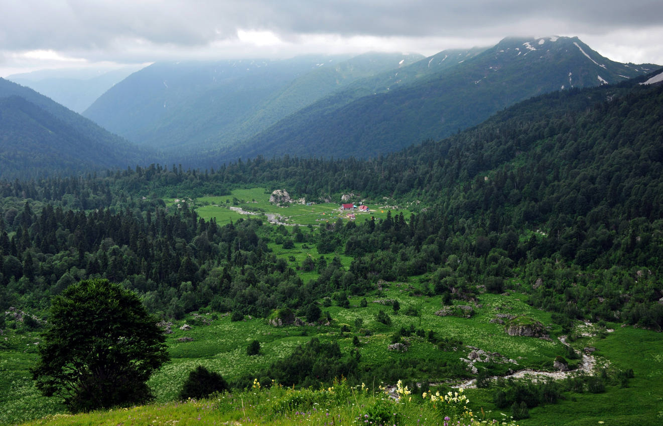 Верховья реки Белая, image of landscape/habitat.