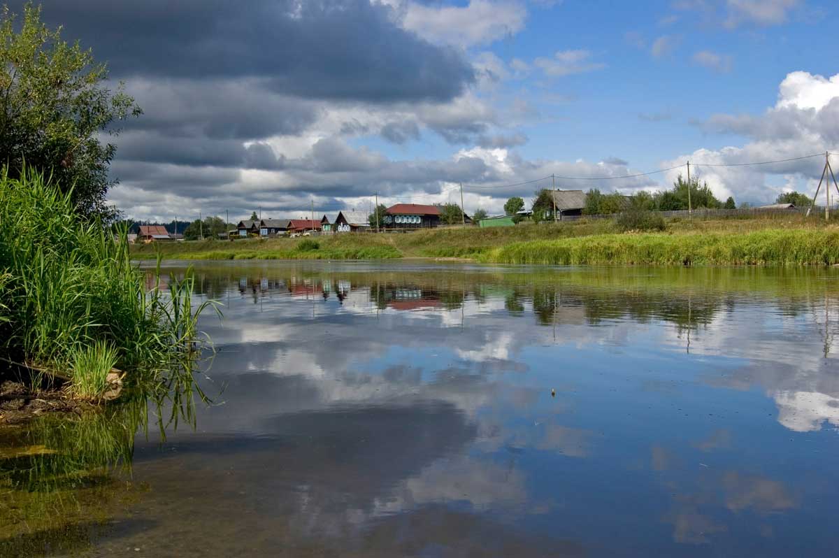 Окрестности деревни Трёка, image of landscape/habitat.