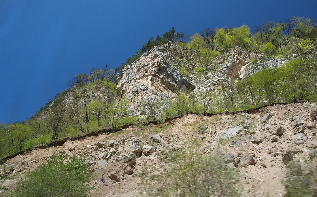Низовья Алагирского ущелья, изображение ландшафта.