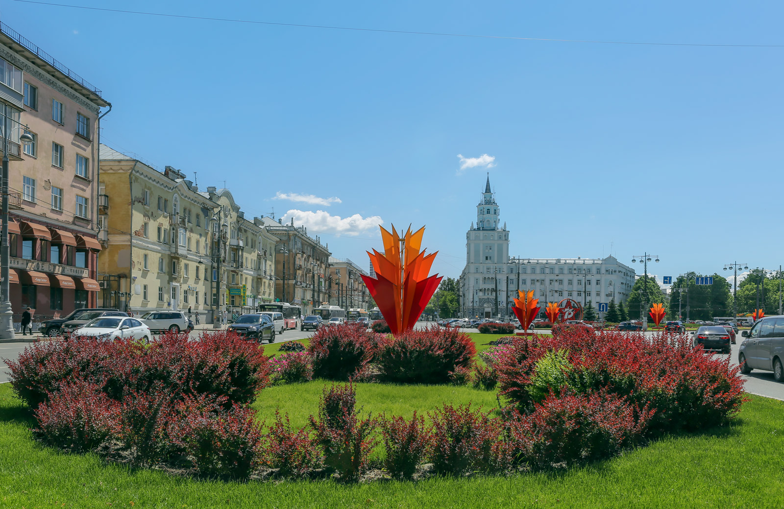 Центр Перми, изображение ландшафта.