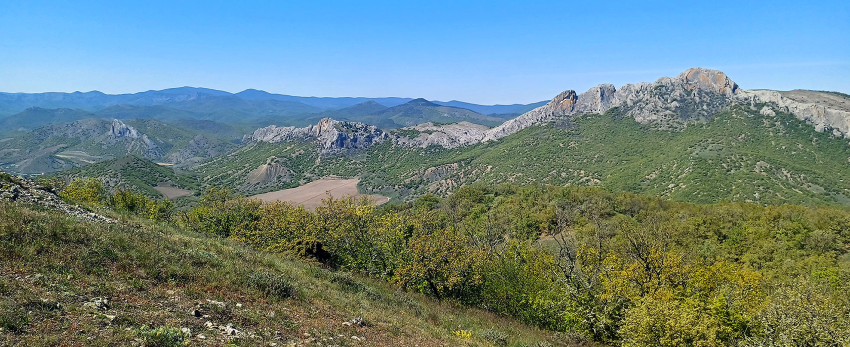 Хребет Токлук-Сырт, изображение ландшафта.
