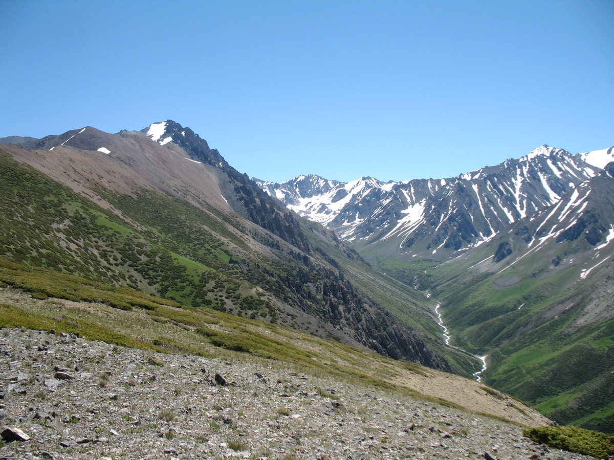 Перевал Улькен-Каинды, image of landscape/habitat.