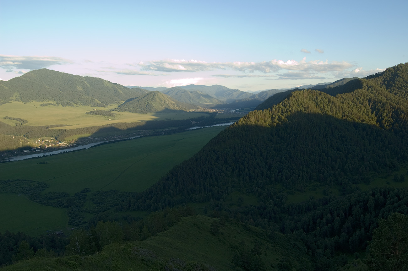 Чемал, долина реки Катунь, image of landscape/habitat.