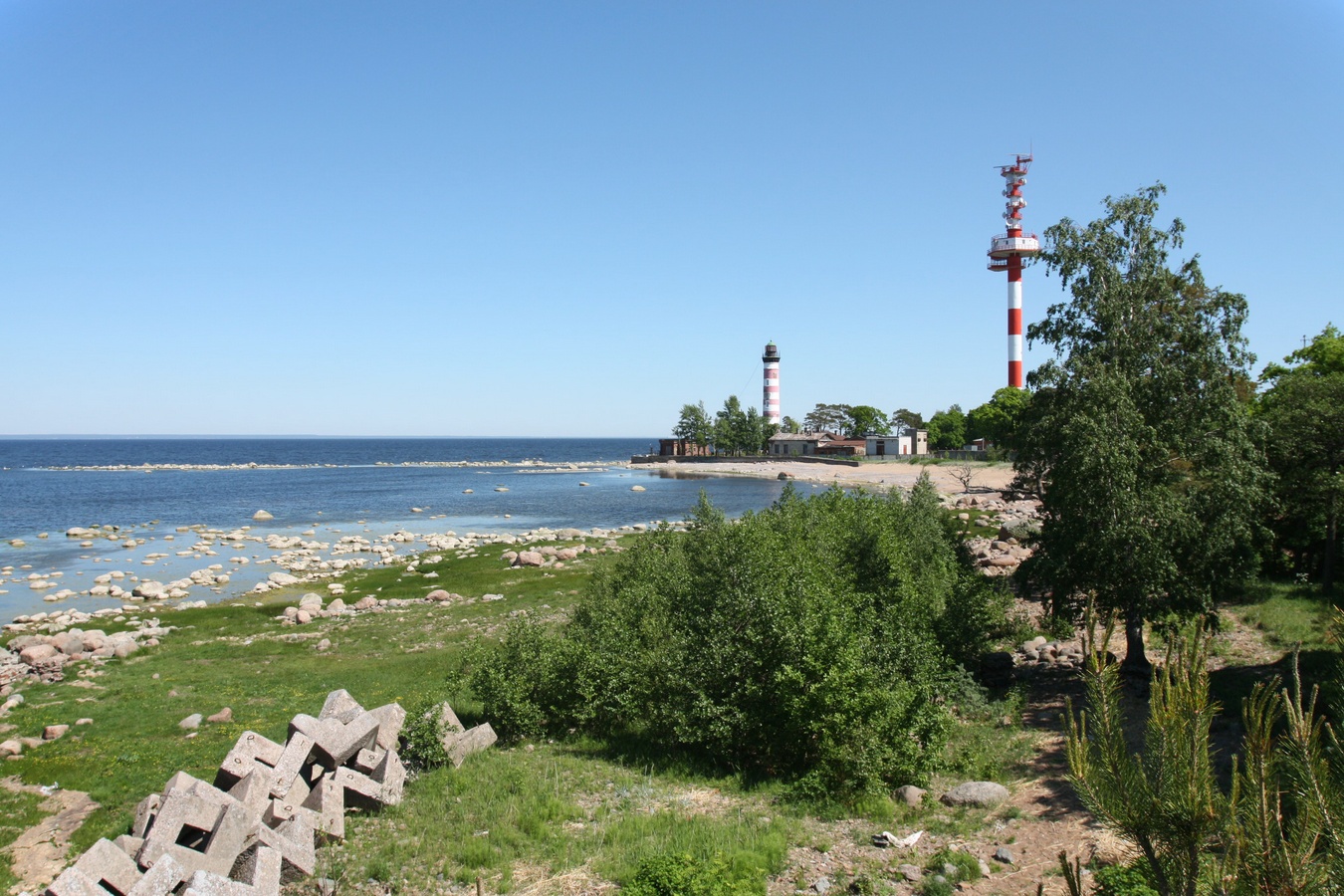 Шепелёвский маяк, изображение ландшафта.