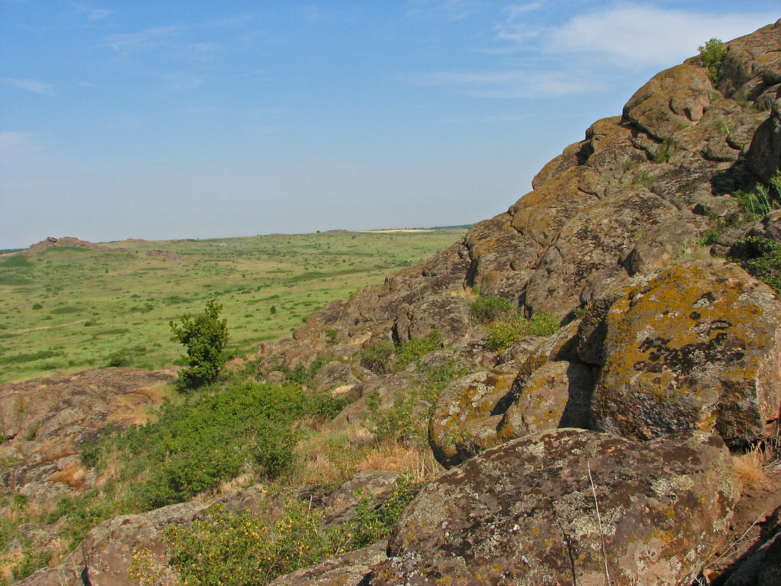 Заповедник "Каменные Могилы", image of landscape/habitat.