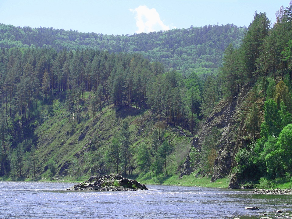 Река Куйтун, изображение ландшафта.