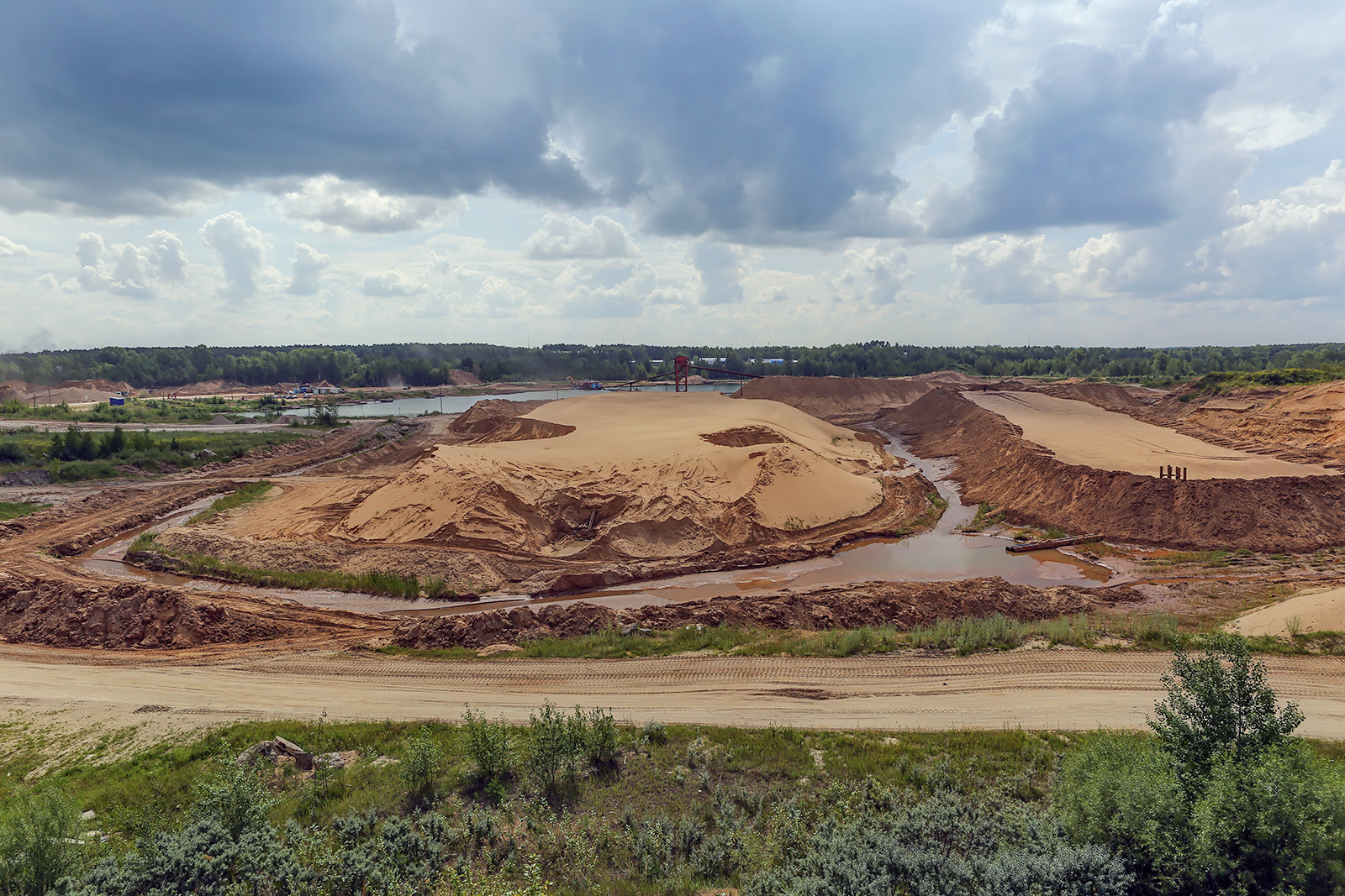 Песчаный карьер, image of landscape/habitat.