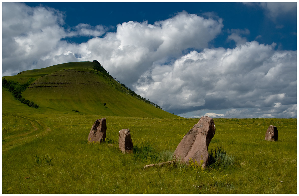 Хакасия - долина Чёрной речки, image of landscape/habitat.