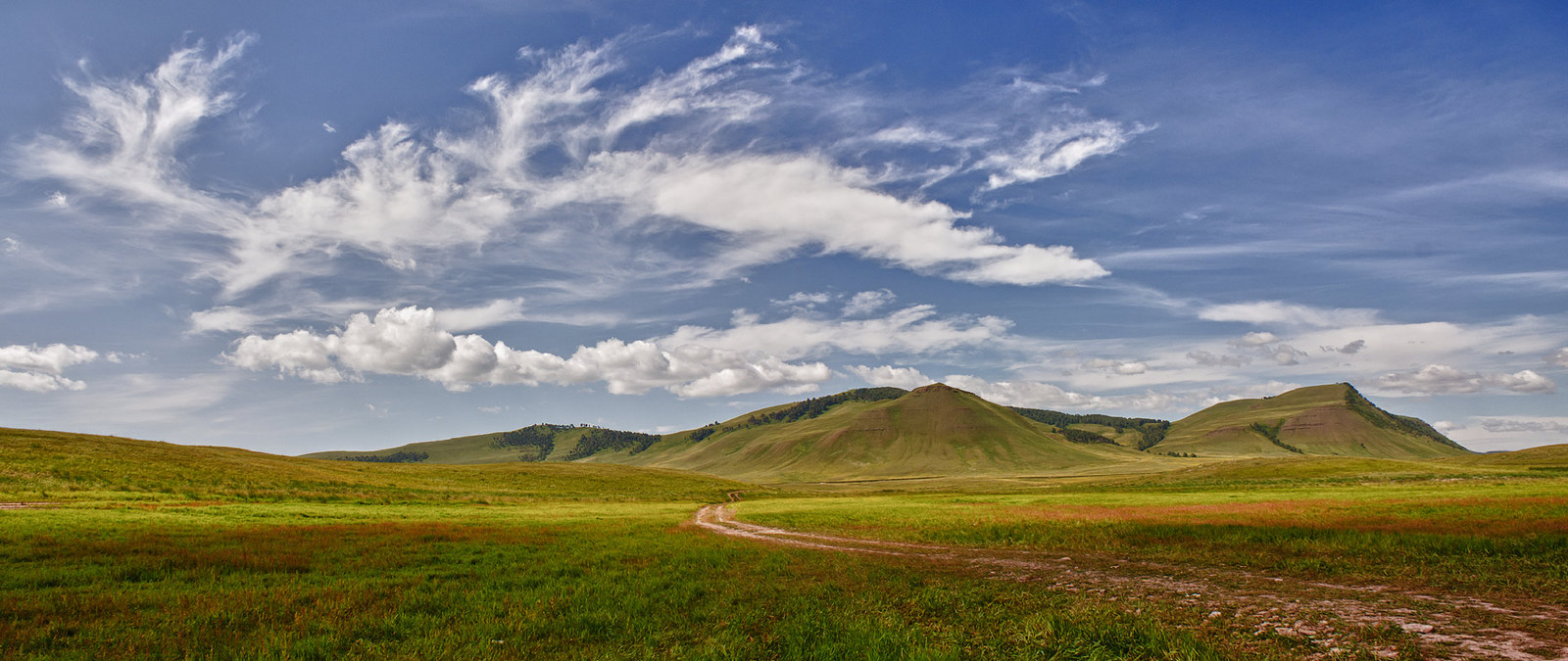 Хакасия - долина Чёрной речки, image of landscape/habitat.