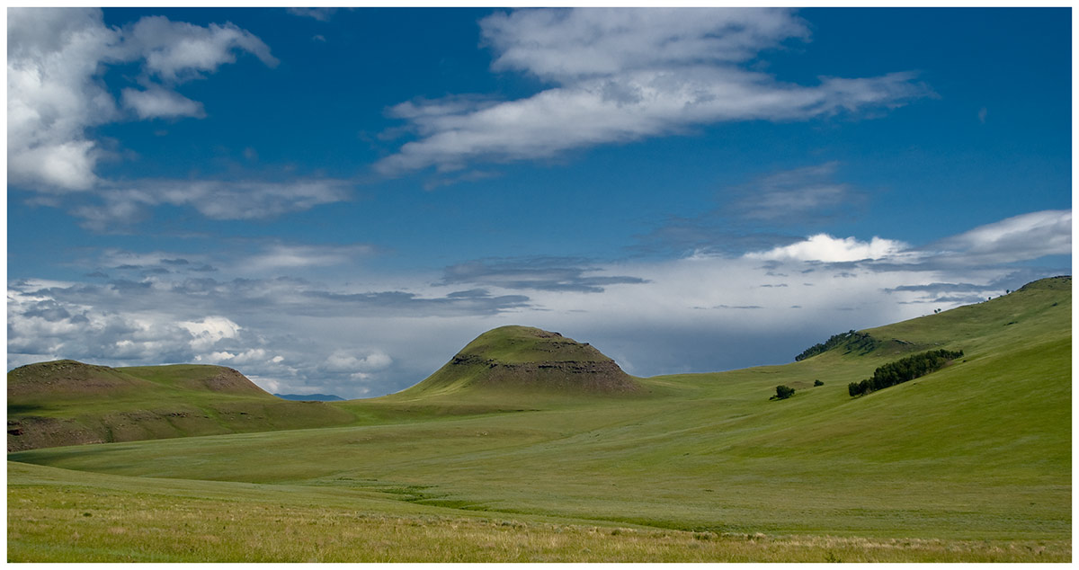 Хакасия - долина Чёрной речки, image of landscape/habitat.