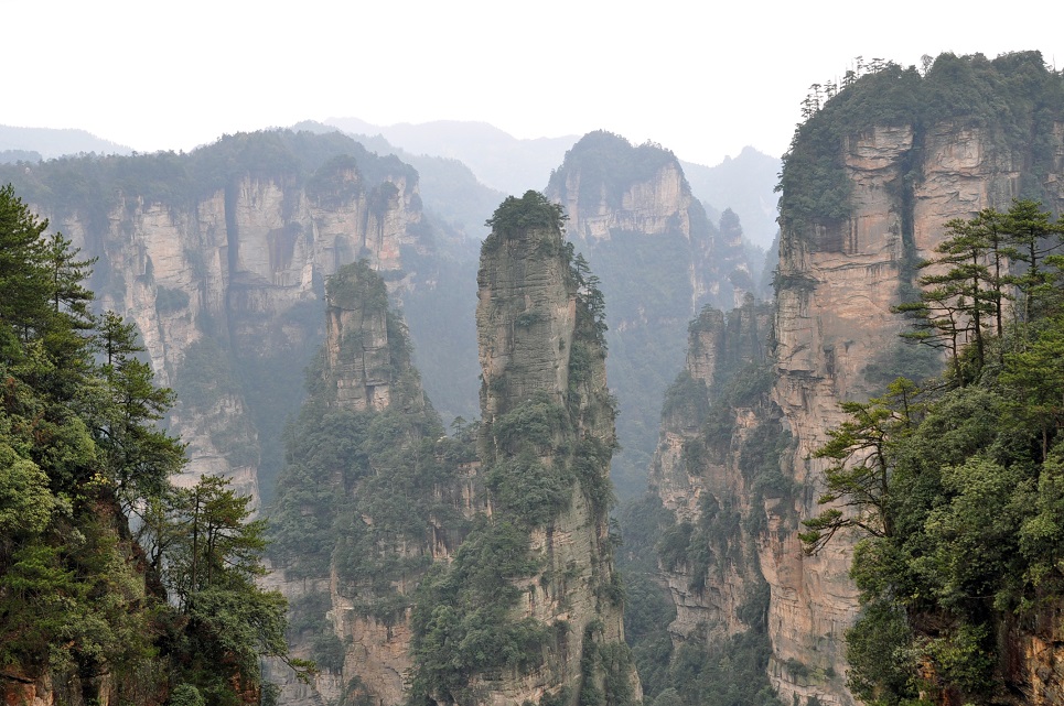 Национальный парк "Чжанцзяцзе", изображение ландшафта.