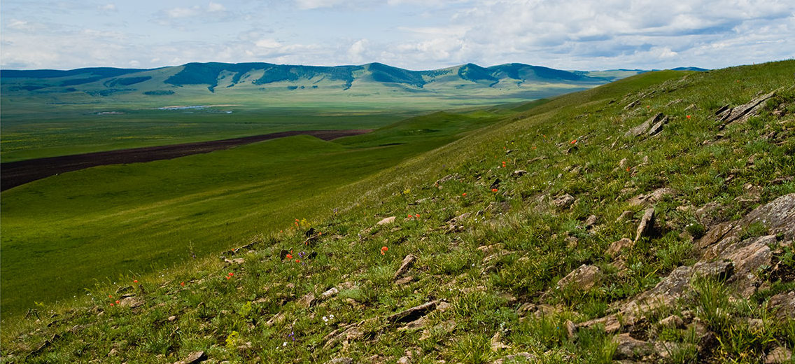 Хакасия - долина Чёрной речки, image of landscape/habitat.