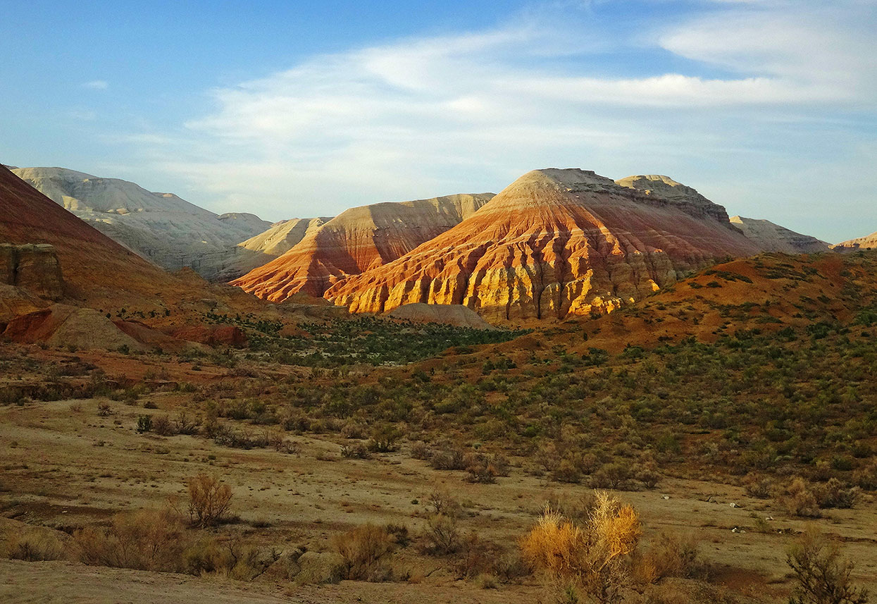 Горы Актау (Алтын-Эмель), image of landscape/habitat.