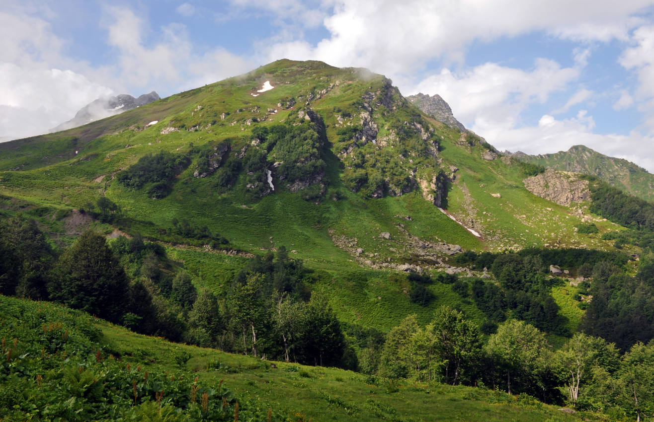 Перевал Пыв, изображение ландшафта.