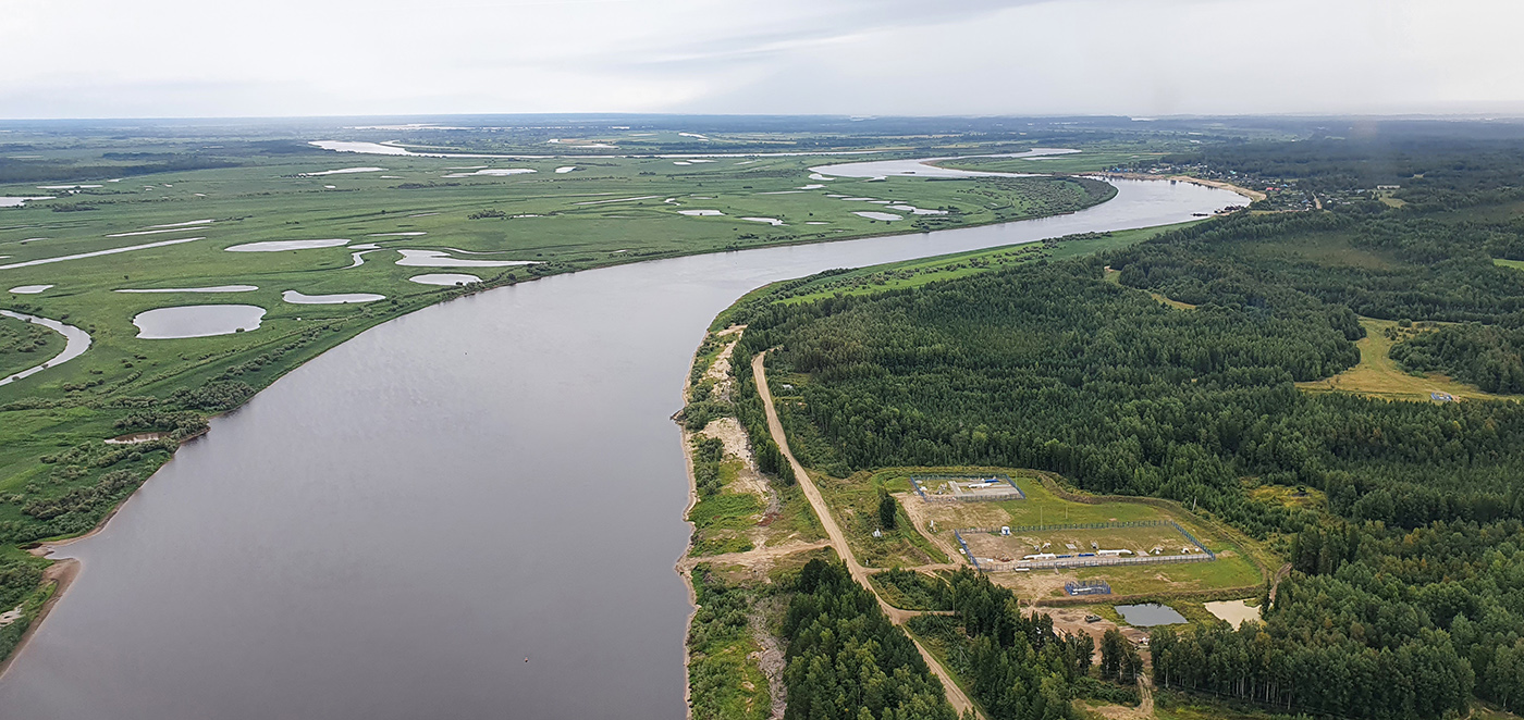 Пойма реки Обь, Каргасок, изображение ландшафта.