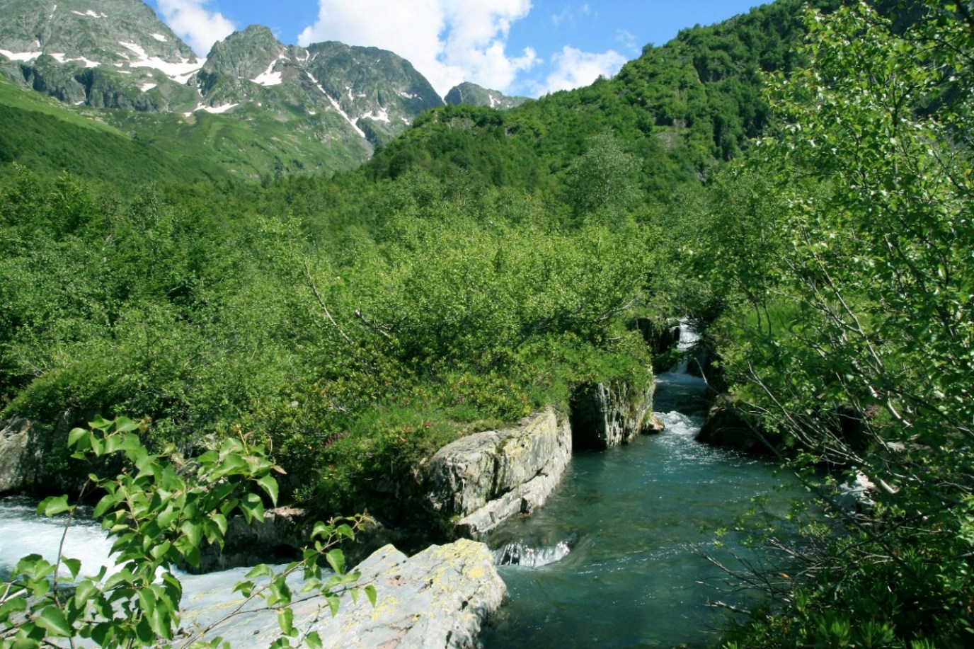 Долина реки Киша, изображение ландшафта.