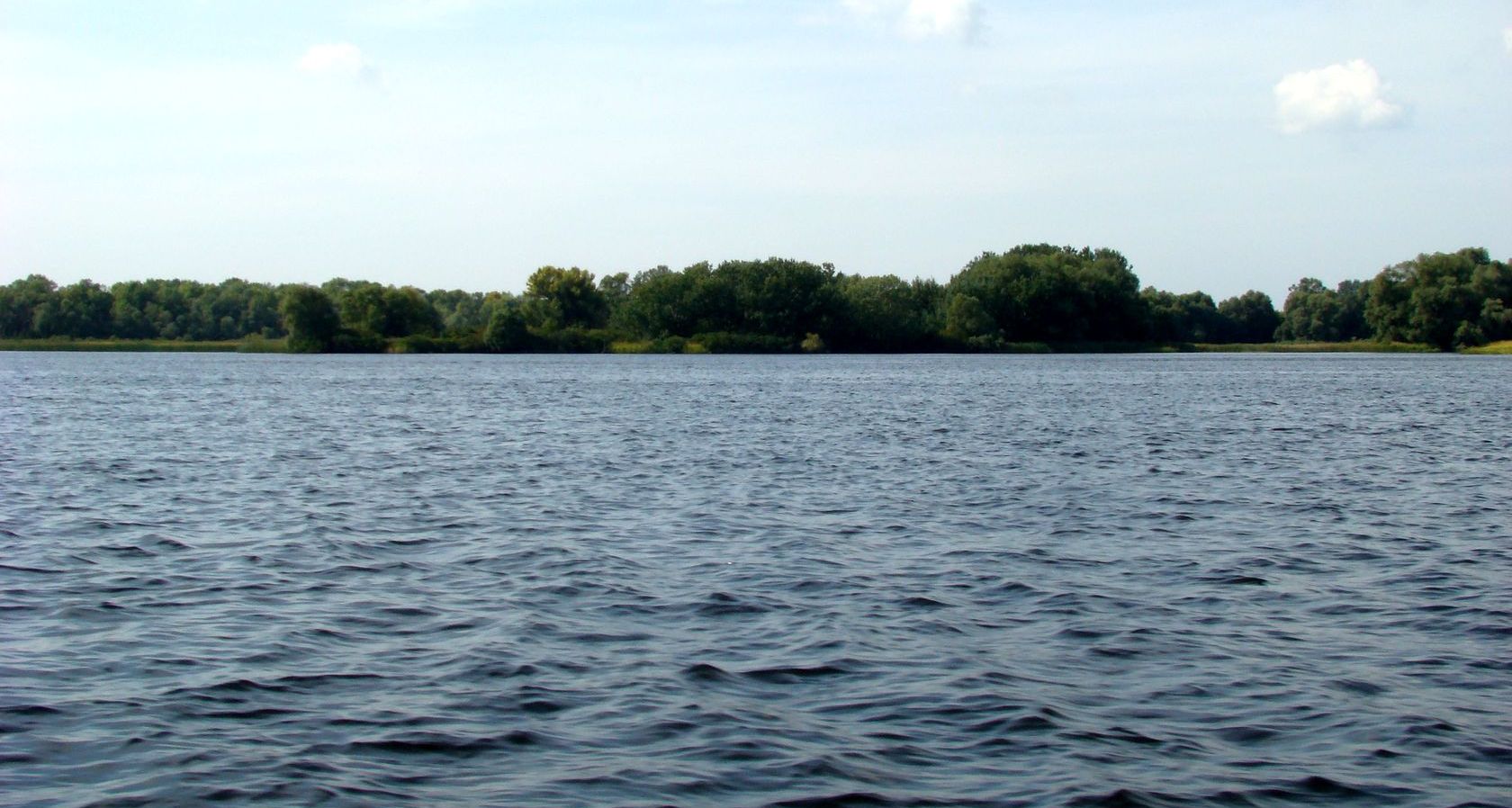 Кременчугское водохранилище, изображение ландшафта.