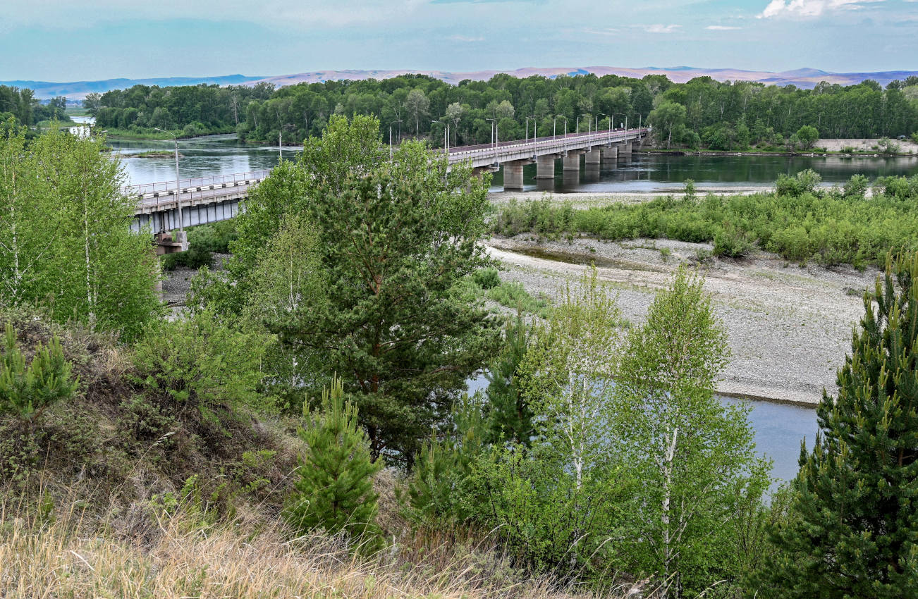 Высокий берег реки Абакан, image of landscape/habitat.