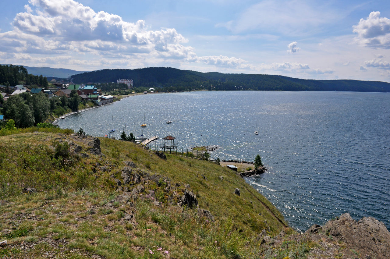 Озеро Тургояк, изображение ландшафта.