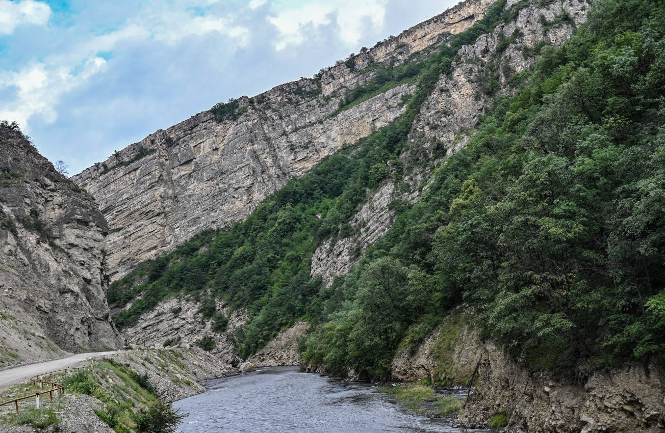 Аргунское ущелье, изображение ландшафта.