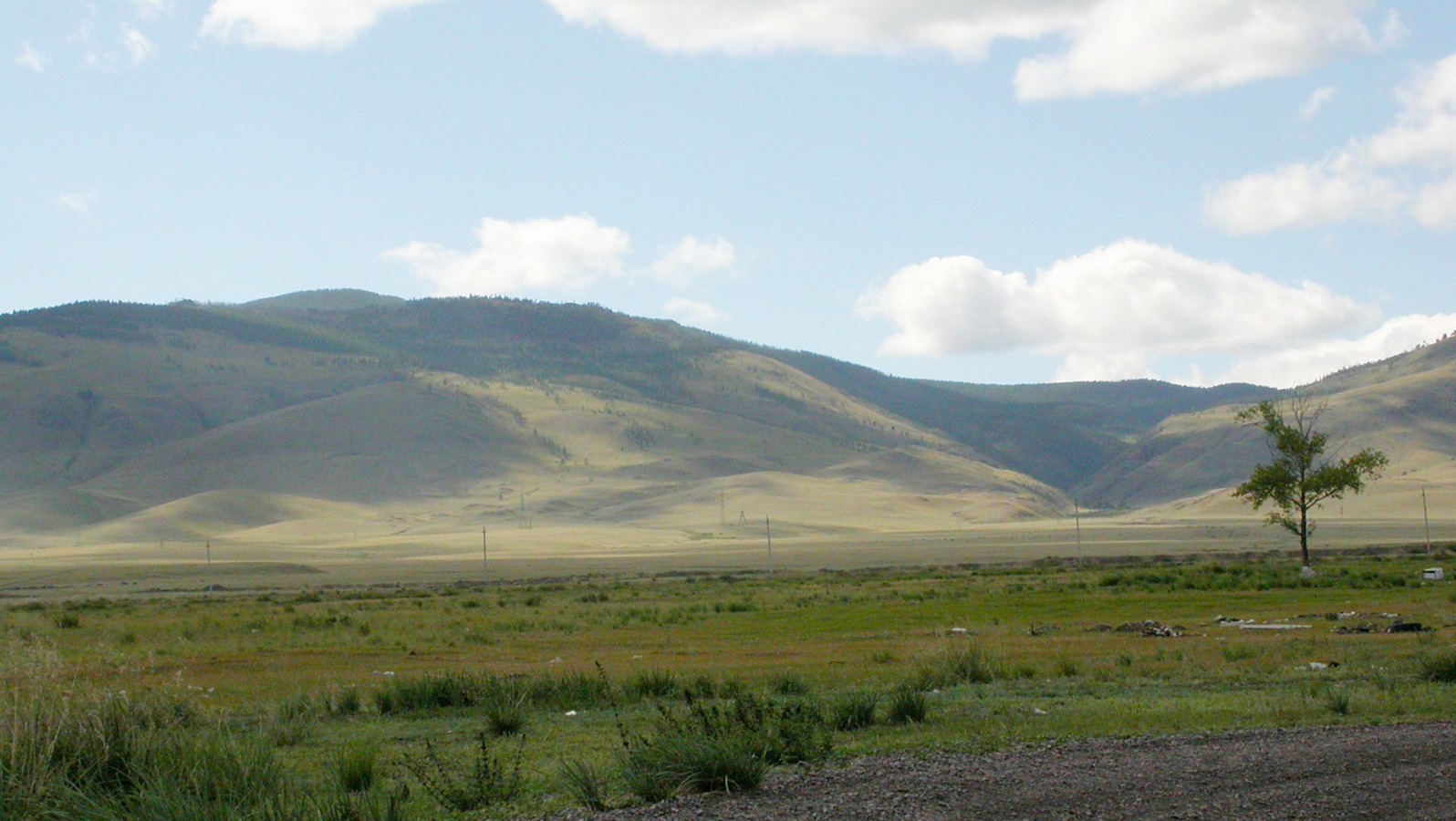 Гусиноозерский Хамар-Дабан, изображение ландшафта.